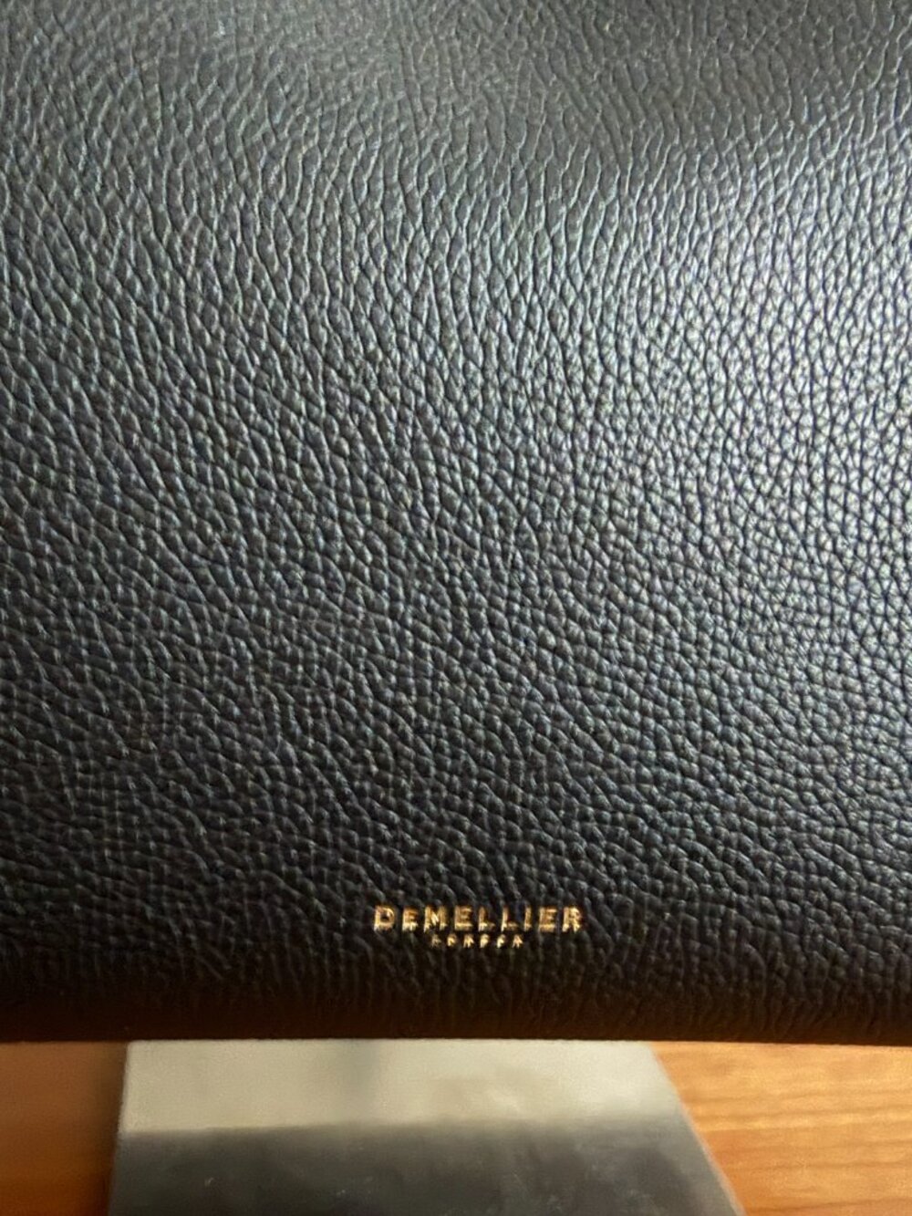 DeMellier the Midi New York textured black leather bag with cross body strap. - Picture 6 of 13
